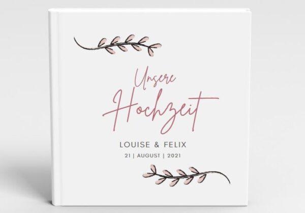 MyLouise Hochzeitsshop Personalisiertes Gästebuch zur Hochzeit