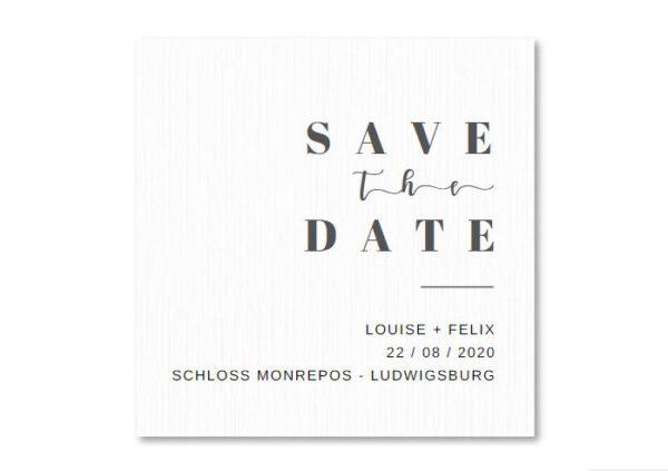 MyLouise Hochzeitsshop Personalisierte Save the Date Karten zur Hochzeit