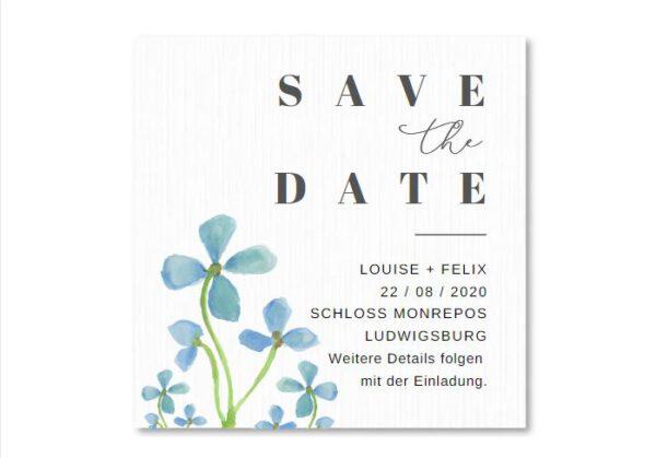 MyLouise Hochzeitsshop Personalisierte Save the Date Karten zur Hochzeit