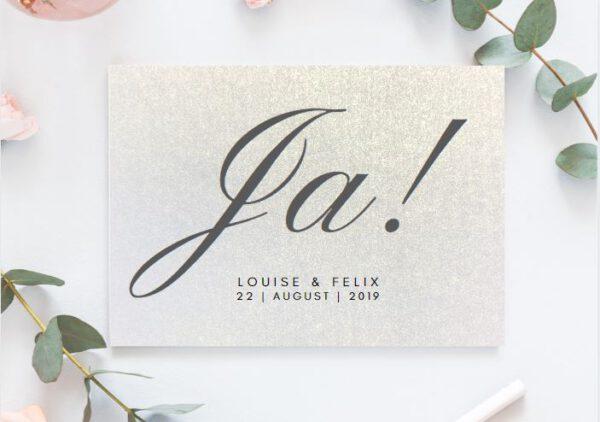 MyLouise Hochzeitsshop Personalisierte Save the Date Postkarten zur Hochzeit