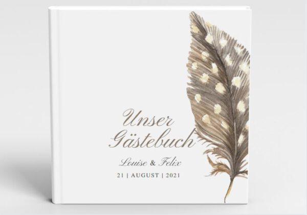 MyLouise Hochzeitsshop Personalisiertes Gästebuch zur Hochzeit
