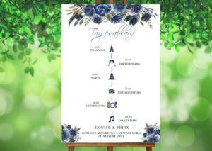 www.mylouise-hochzeitsshop.de Tagesablauf zur Hochzeit Timeline
