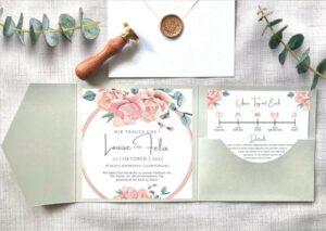 www.mylouise-hochzeitsshop.de Pocketfold Einladung Hochzeit Pocketfold Umschlag
