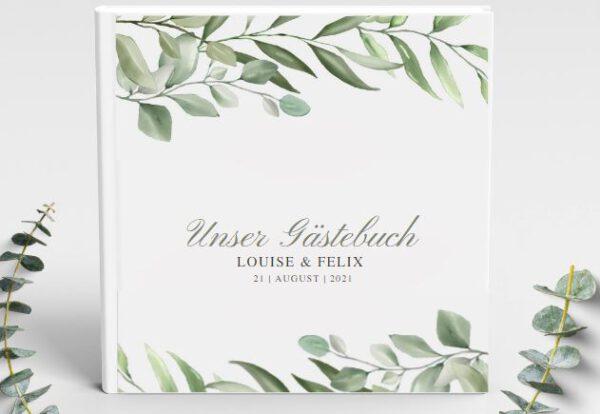 www.mylouise-hochzeitsshop.de Gästebuch zur Hochzeit blanko Gästebuch