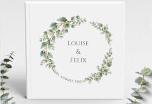www.mylouise-hochzeitsshop.de Gästebuch zur Hochzeit blanko Gästebuch