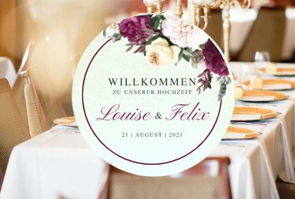 www.mylouise-hochzeitsshop.de Bierdeckel Hochzeit Glasuntersetzer Bierdeckel