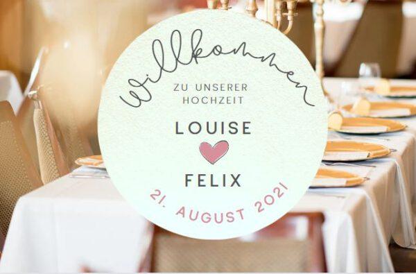 www.mylouise-hochzeitsshop.de Bierdeckel Hochzeit Glasuntersetzer Bierdeckel